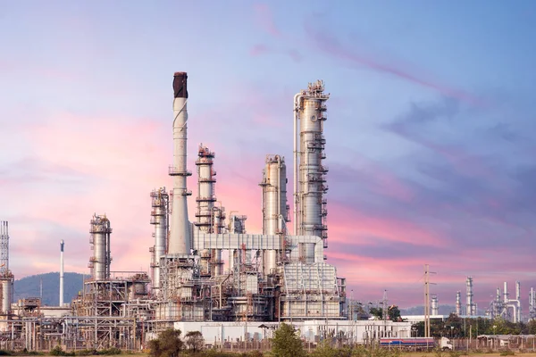 Planta de la industria de refinería — Foto de Stock