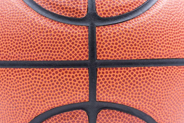 Textura Baloncesto Balón Aislado Sobre Fondo Blanco — Foto de Stock