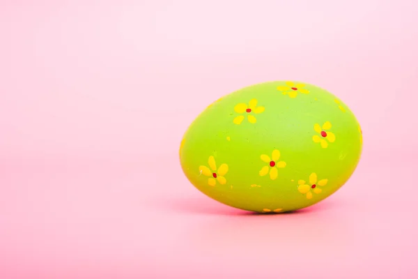 Mooie Paaseieren Kleur Roze Achtergrond Pasen Dag Concept — Stockfoto