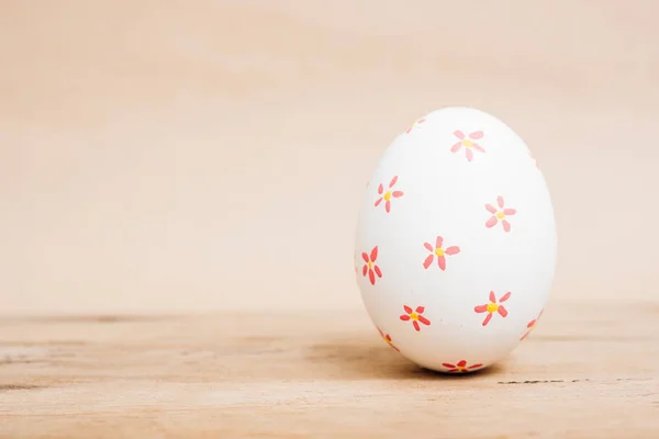 Prachtig Paasei Houten Ondergrond Paasdagconcept — Stockfoto