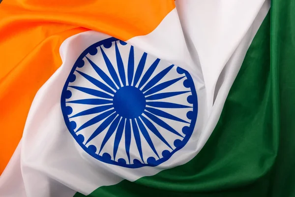 Indian Republic Day Flat Lay Top View Indian Flag Black — Stock Photo, Image