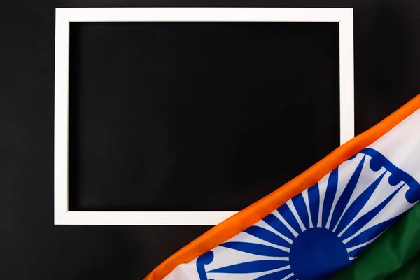 Indian Republic Day Flat Lay Top View Indian Flag Photo — Stock Photo, Image