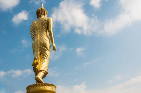 Buddha Stojí Hoře Wat Phra Který Khao Noi Provincie Nan — Stock fotografie