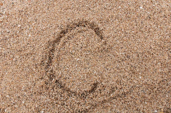 Символ Написання Алфавіту Піску — стокове фото