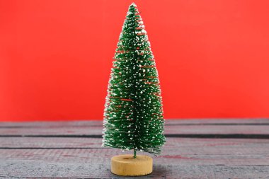 Noel kompozisyon süslemeleri, asgari yeşil köknar ağacı dalı