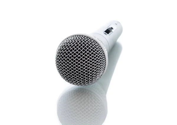 Microphone Sans Câble Isolé Sur Fond Blanc — Photo