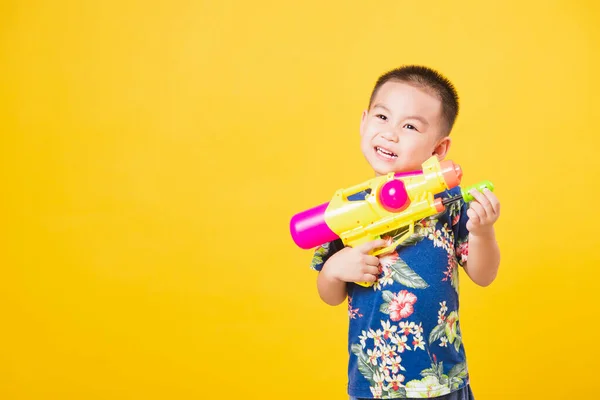 Portret Gelukkig Aziatisch Schattig Kleine Kinderen Jongen Glimlach Staan Gelukkig — Stockfoto