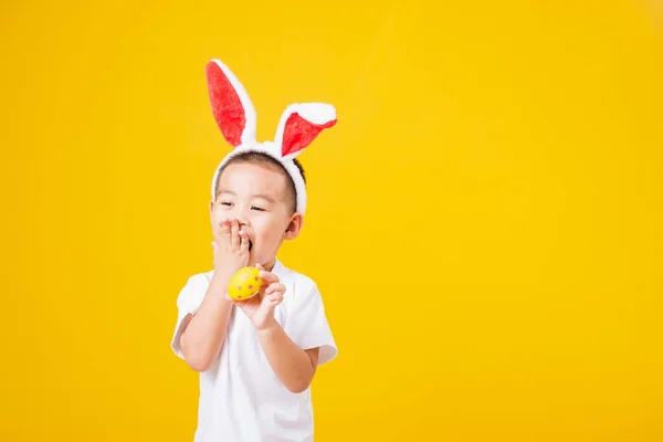 Портрет Счастливый Азиатский Милый Маленький Мальчик Улыбка Стоя Счастлив Носить — стоковое фото