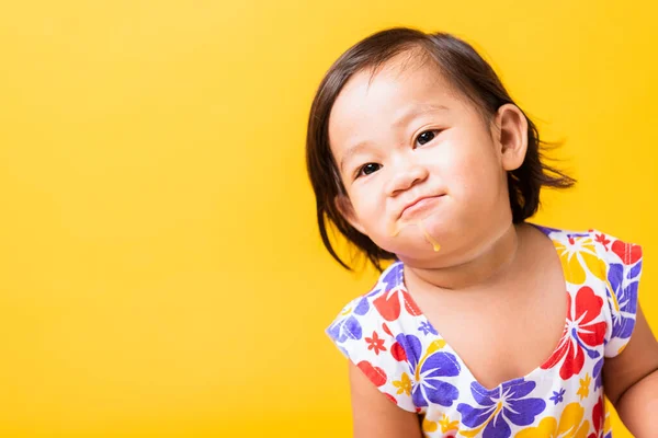 Feliz Retrato Asiático Bebé Niño Linda Niña Sonrisa Atractiva Risa —  Fotos de Stock