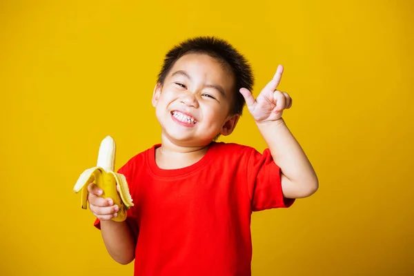 Feliz Retrato Niño Asiático Niño Lindo Niño Sonrisa Atractiva Usando —  Fotos de Stock
