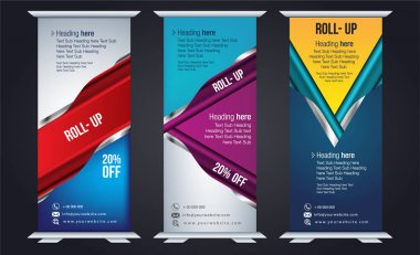 Tasarım, kurumsal iş için dikey şablon kadar kolay dönüştürmek içine broşür, el ilanı, afiş, tanıtım, x-afiş ve bayrak-banner, modern düzeni roll.