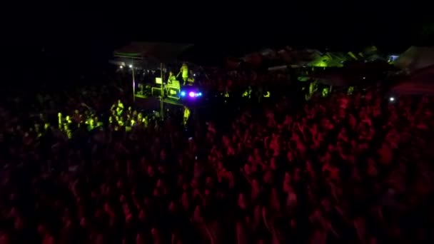 Kubana Rusia Agosto 2013 Top Vista Del Cielo Gran Multitud — Vídeo de stock