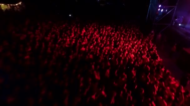 Kubana Rusia Agosto 2013 Top Vista Del Cielo Gran Multitud — Vídeos de Stock