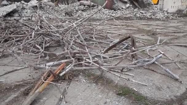 Démantèlement Monument Dniepr Ukraine Près Météore Vue Aérienne Panoramique Tpo — Video