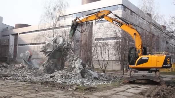 Smantellamento Del Monumento Dnieper Ucraina Vicino Meteora Aerea Vista Panoramica — Video Stock