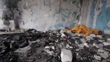 Dnipro Ukrayna 'daki Halep şehrinde çekilen bir insansız hava aracı gökyüzü panoramik manzarasını terk etti.