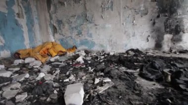 Dnipro Ukrayna 'daki Halep şehrinde çekilen bir insansız hava aracı gökyüzü panoramik manzarasını terk etti.
