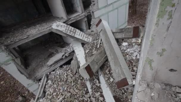 Dron Sfilmowany Nad Miastem Aleppo Dnipro Ukraina Opuszczony Budynek Panoramiczny — Wideo stockowe