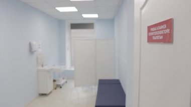 Jinekoloğun ofis içi jinekolojisi hastane video çekiminde.