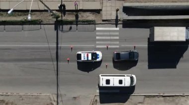 Ukrayna 'da trafik sıkışıklığı yaşandı.