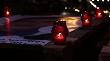 Ukrayna 'da trafik sıkışıklığı yaşandı.