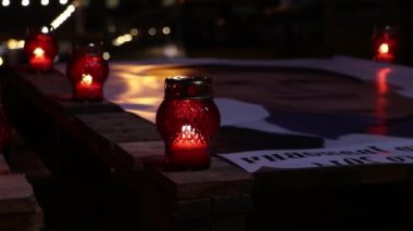 Ukrayna 'da trafik sıkışıklığı yaşandı.