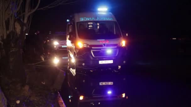 Coches Atascados Atasco Tráfico Plaza Universidad Ucrania — Vídeo de stock