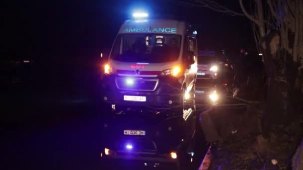 Samochody Utknęły Korku Place Dnipro Sity Ukraina — Wideo stockowe