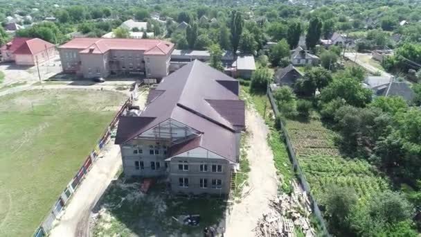 Dnipro Ukraine Les Gens Debout Vue Bâtiment Haut Immeuble Bureaux — Video