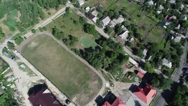 Dnipro Ukraina Ludzie Stoją Widoku Góry Biurowiec Budowa Domku — Wideo stockowe
