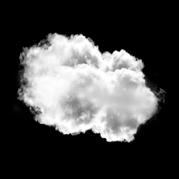 Хмара ізольована на чорному тлі — стокове фото