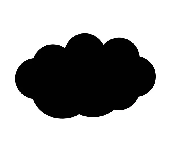 Cloud vector icon isolated over white background — Stock Vector