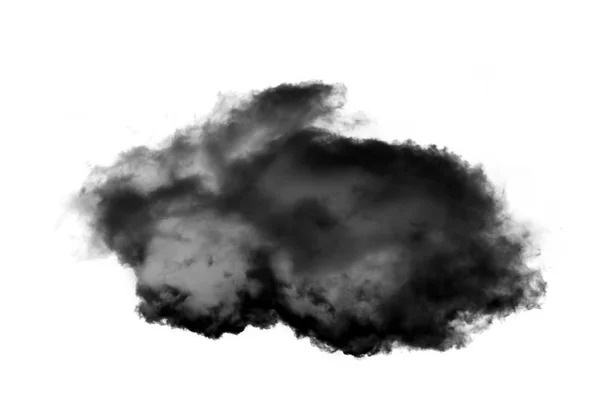 Beyaz arka plan üzerinde izole duman bulutu şeklinde tavşan — Stok fotoğraf