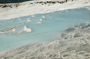 Mavi Göl ve nehir-in Pamukkale