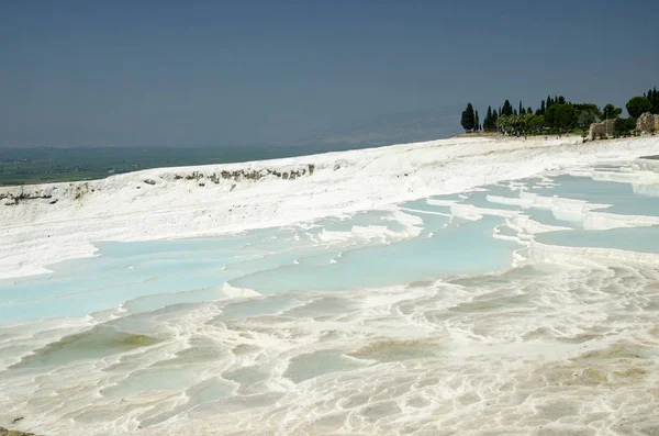 Pamukkale lakes and white shores