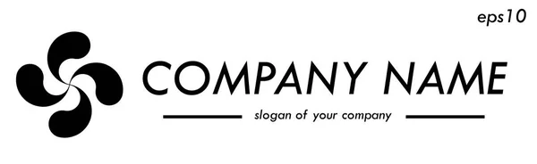 Modello di logo vettoriale, logo pronto per un'azienda o un marchio — Vettoriale Stock