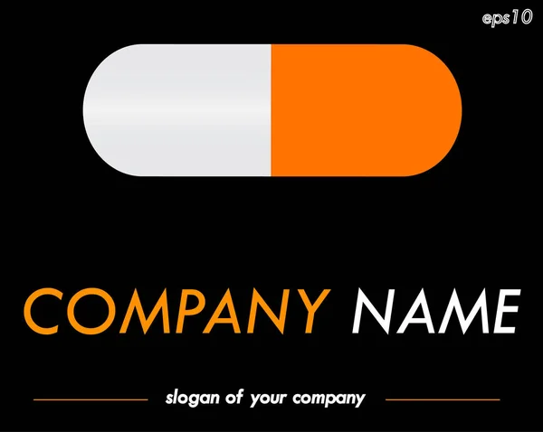 Plantilla de logotipo de vector de corporación médica, logotipo para una empresa — Archivo Imágenes Vectoriales