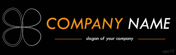 Vector logo template, logotype for a company or a brand — Stock Vector