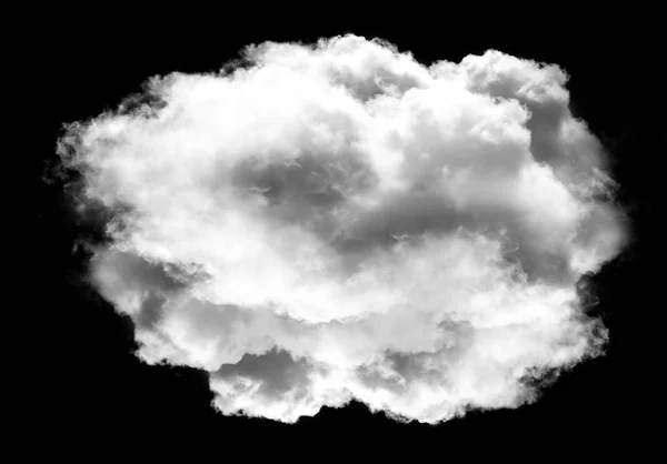 Nube blanca sobre fondo negro —  Fotos de Stock
