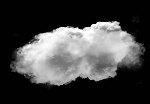 Forma de nube realista aislada sobre fondo negro —  Fotos de Stock