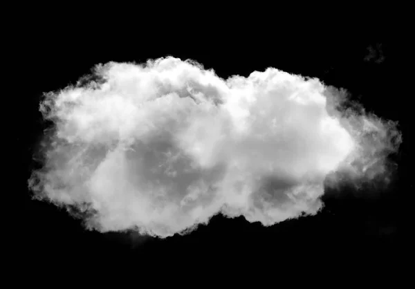 Forma de nube realista aislada sobre fondo negro —  Fotos de Stock