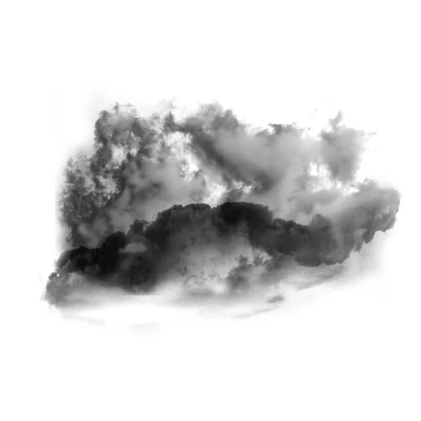 Moln av rök isolerade över vit bakgrund — Stockfoto