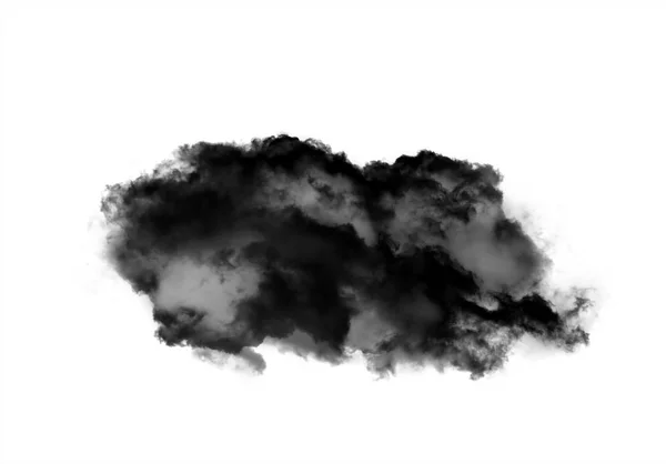 Runda moln av rök isolerade över vit bakgrund — Stockfoto