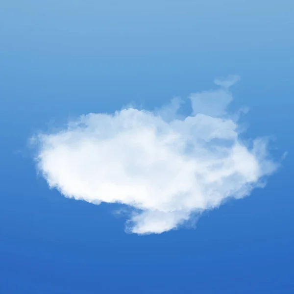 Tek bulut 3d çizim — Stok fotoğraf