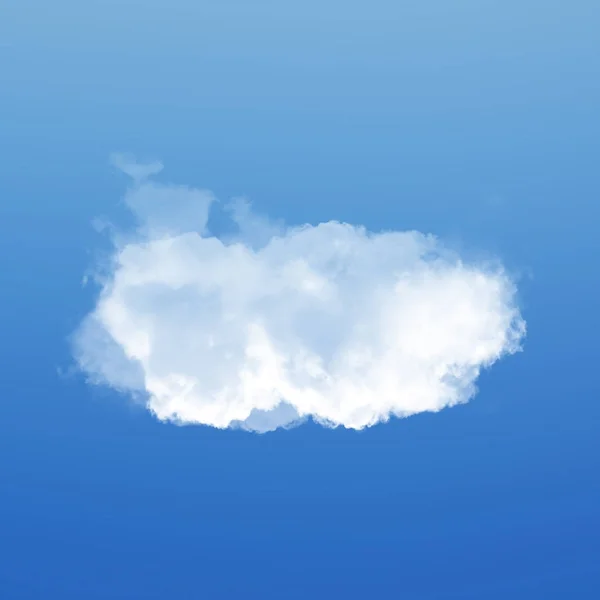 Pojedyncze chmury ilustracja 3d — Zdjęcie stockowe