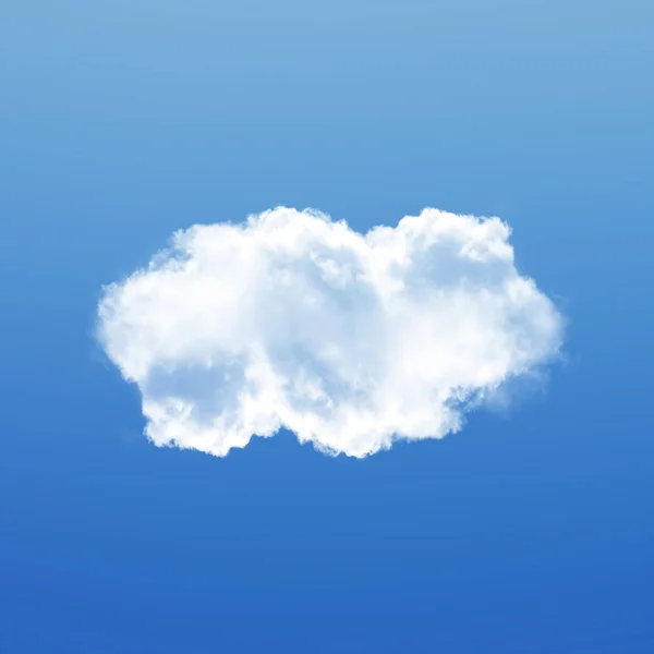Egyetlen felhő 3D-s illusztráció — Stock Fotó
