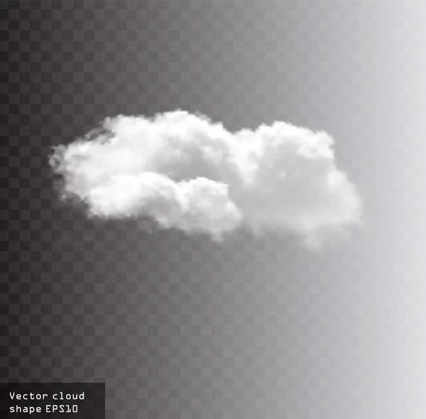 Nube vector forma ilustración — Archivo Imágenes Vectoriales