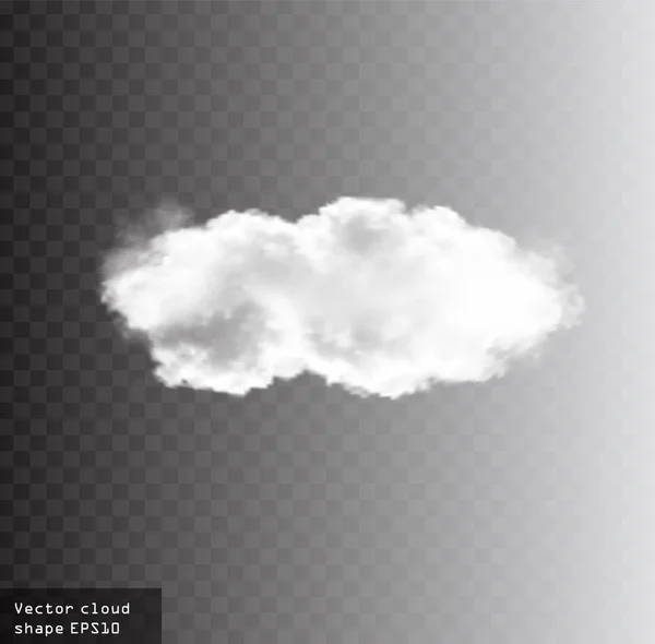 Nube vector forma ilustración — Vector de stock