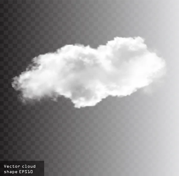 Ilustração forma vetor nuvem — Vetor de Stock