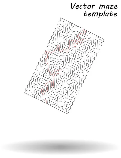 Лабіринт Векторні ілюстрації, логотипи та ідеї абстрактних фонів — стоковий вектор